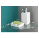 Glassline Frosted Corner Shelf