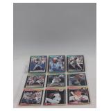 Nine Donruss Baseball Cards
