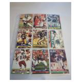 Nine NFL Pro Set Cards