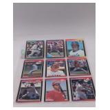 Nine Baseball Cards