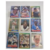 Nine Baseball Cards