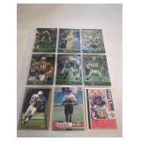 Nine NFL Football Cards