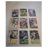 Nine NFL Trading Cards