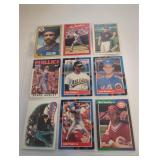 Baseball Cards, 9 Assorted