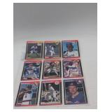 Nine Baseball Cards