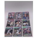 Nine Baseball Cards