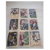 Nine Assorted NFL Cards
