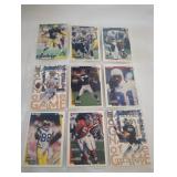 Nine NFL Cards