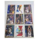 Nine NBA Trading Cards
