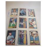 9 Baseball Cards in Sleeves
