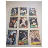 Nine MLB Baseball Cards