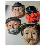 Four Vintage Masks
