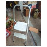 White Folding Step Stool