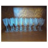 Etched Glass Goblets
