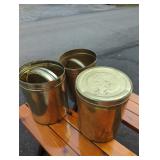 Brass-Tone Tins