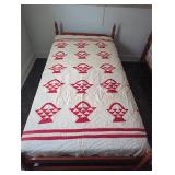 Red and White Quilt