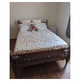 Wood Full Bed Frame