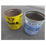 Two Vintage Metal Buckets