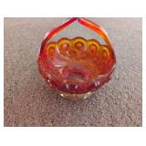 Ruby Glass Basket