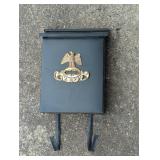 Black Metal Wall Mailbox