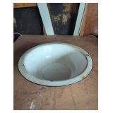 White Enamel Metal Bowl