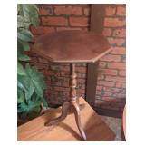 Octagonal Wood Pedestal Table