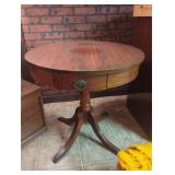 Round Wooden Pedestal Table