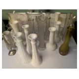Glass & Milk Glass Vases