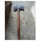Double-Bit Axe with Wood Handle