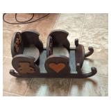 Wooden Doll Rocking Cradle