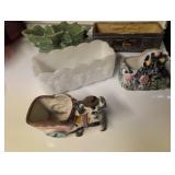 Five Vintage Planters