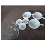 Glasbake White Bowls