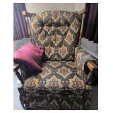 Patterned Upholstered Armchair