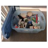 Bin of Holiday Decor