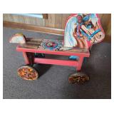 Vintage Wooden Rocking Horse