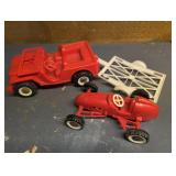 Red Plastic Toy Set