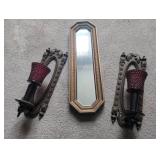 Wall Sconces & Mirror