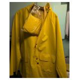 Yellow Rubber Rain Jacket