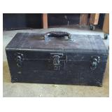 Metal Toolbox With Tools