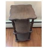 Three-Tier Wood Side Table