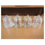 4 Glass Jars