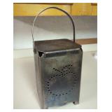 Metal Lantern with Pierced Design