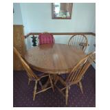Oak Dining Table Set