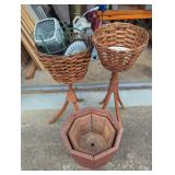Wood Planters and Baskets