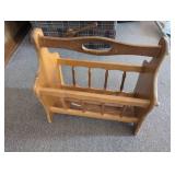 Wooden Magazine Rack