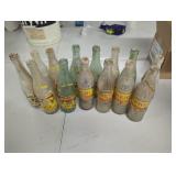 13 Vintage Soda Bottles