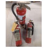 Three Fire Extinguishers