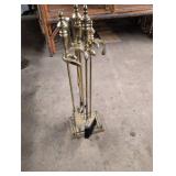Brass Fireplace Tool Set