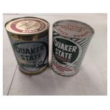 Quaker State Oil Cans