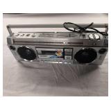 Vintage Silver Boombox